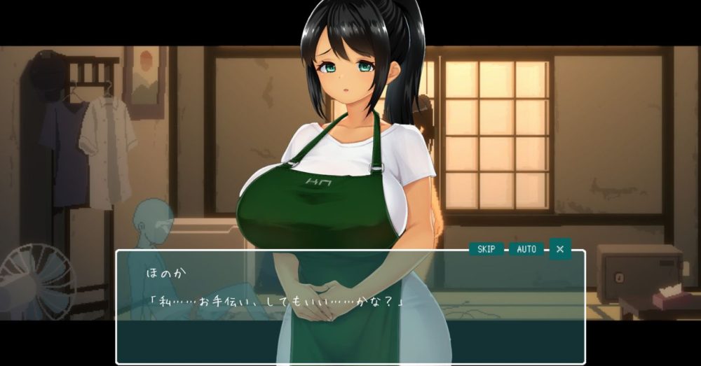 オナニーしている主人公をみて性処理を提案するほのか。