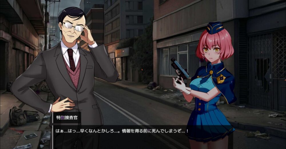 ゾンビ溢れる終末世界の探索シーン